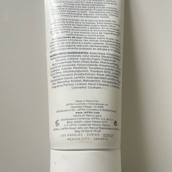 Discontinued Jafra Royal Jelly Body Crème 6.7 oz Smooth & Tone Lotion New Sealed - Picture 2 of 3